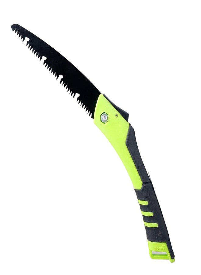 Homdum 7 Inch Foldable Garden Saw Hand Pruning Saw Hand-Powered With Safety Belt Cover For Gardening Camping And Tree Branch Wood Cutting Saw 200 Mm Foldable Pruner Cutter - Image 2